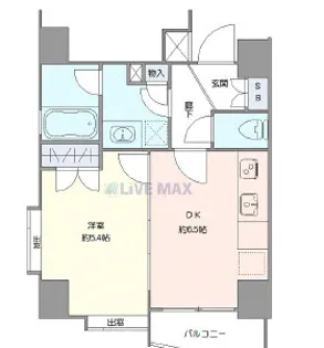 エスコートノヴェル南麻布【3階】の間取り