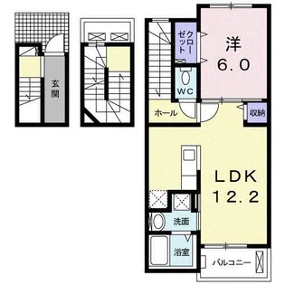 フェリーチェII【3階】の間取り