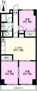第2千代田マンション【1階】の間取り