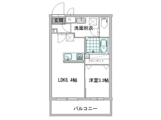 グランデル埋橋【1階】の間取り