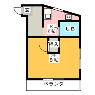 AISANビル (アイサンビル)【2階】の間取り