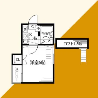 フラット上星川【2階】の間取り
