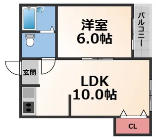 メゾンロータリー【4階】の間取り