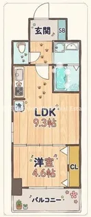 セノアタワー新大阪【6階】の間取り