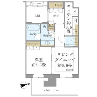 グラングリーン大阪 THE NORTH RESIDENCE【32階】の間取り