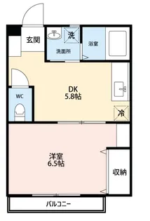 ブライトサム草加A棟【2階】の間取り