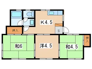 サンハイツしらゆり【2階】の間取り