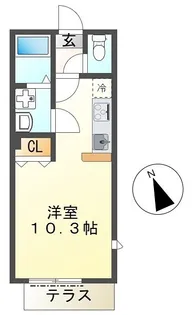グローレ八王子【1階】の間取り