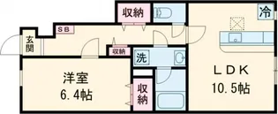 シーズンステージ喜多見A棟【1階】の間取り