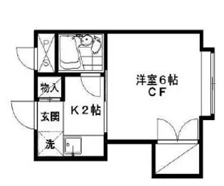 コンフォート東中野【2階】の間取り