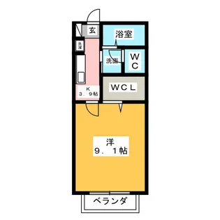 Enchante(アンシャンテ)【1階】の間取り