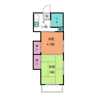 コーポ菊地【2階】の間取り