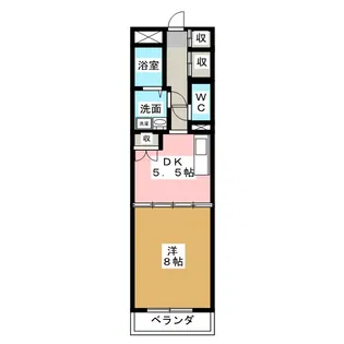 フィオレンテ本山【1階】の間取り