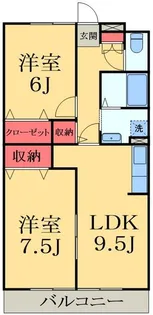 リビングタウン松ヶ島B【3階】の間取り