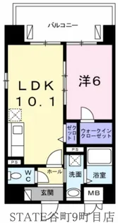 ヴァンヴェール森の宮【3階】の間取り