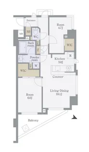 AXAS東十条アジールコート【5階】の間取り