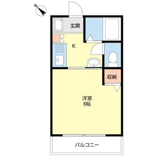成田SK第1シャルマン【1階】の間取り