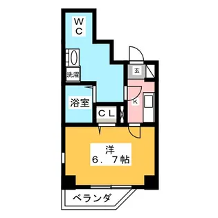 ミヤビヒルズ大山駅前【8階】の間取り