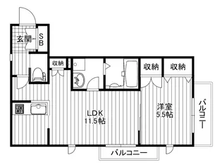 メゾンド代沢【3階】の間取り