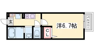 セジュール西代I【2階】の間取り