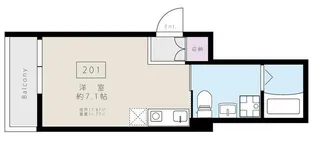 Indigo Lotus【2階】の間取り