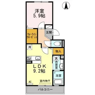 カーサクレアール【3階】の間取り