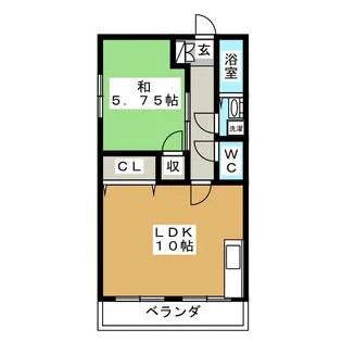 ハイツ柳町【2階】の間取り