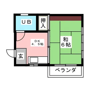 栄和ハイツ【3階】の間取り
