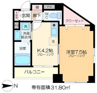 東海南小岩ビル【4階】の間取り