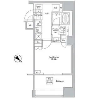 コンフォリア渋谷WEST【6階】の間取り
