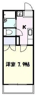 トレジャー高津【1階】の間取り