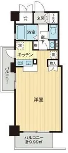 グラン藍場浜【4階】の間取り