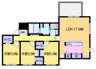R-fino 中島公園【5階】の間取り