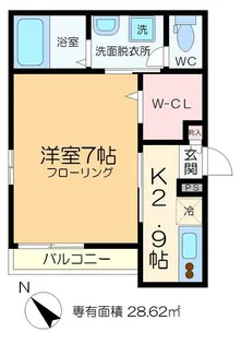 Bell Wood【3階】の間取り