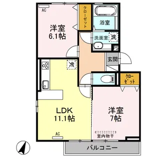 ラグーナ【3階】の間取り