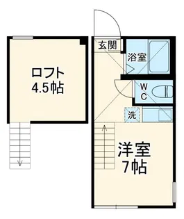 ユナイト宮前平リグーリア【2階】の間取り