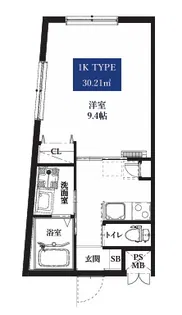 レーヴテラス上杉【5階】の間取り
