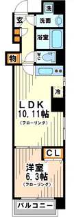 カーサからすやま【3階】の間取り