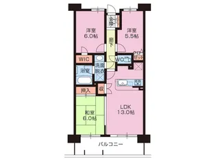 モナーク沼津【5階】の間取り