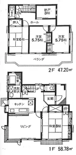 埼玉県本庄市小島南3【一戸建】の間取り