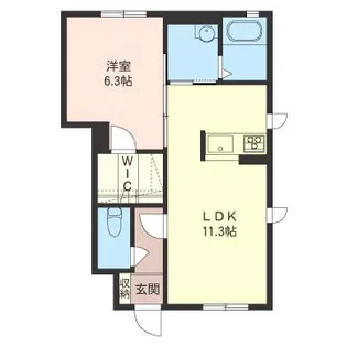 ネオシティ D【1階】の間取り