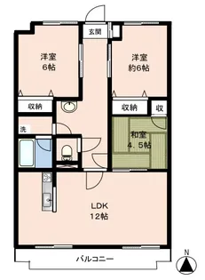 ヴィラ・エスポワール【5階】の間取り