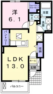 グレイスドミールI【1階】の間取り