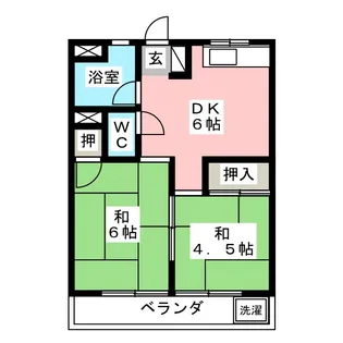 須賀ハイツ【2階】の間取り