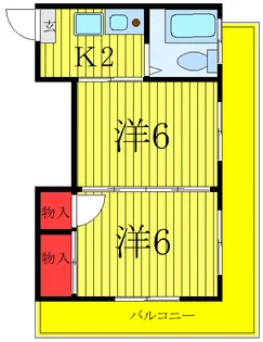 大島マンション【3階】の間取り