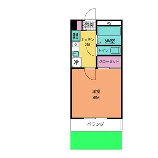 1Kの間取り画像