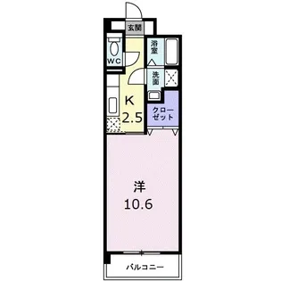 香川県高松市上福岡町【マンション】の間取り