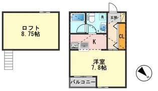 アルカディアII【1階】の間取り