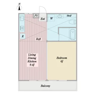 SUN CITY アルテ【2階】の間取り