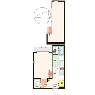 ソレイユ仙台【1階】の間取り